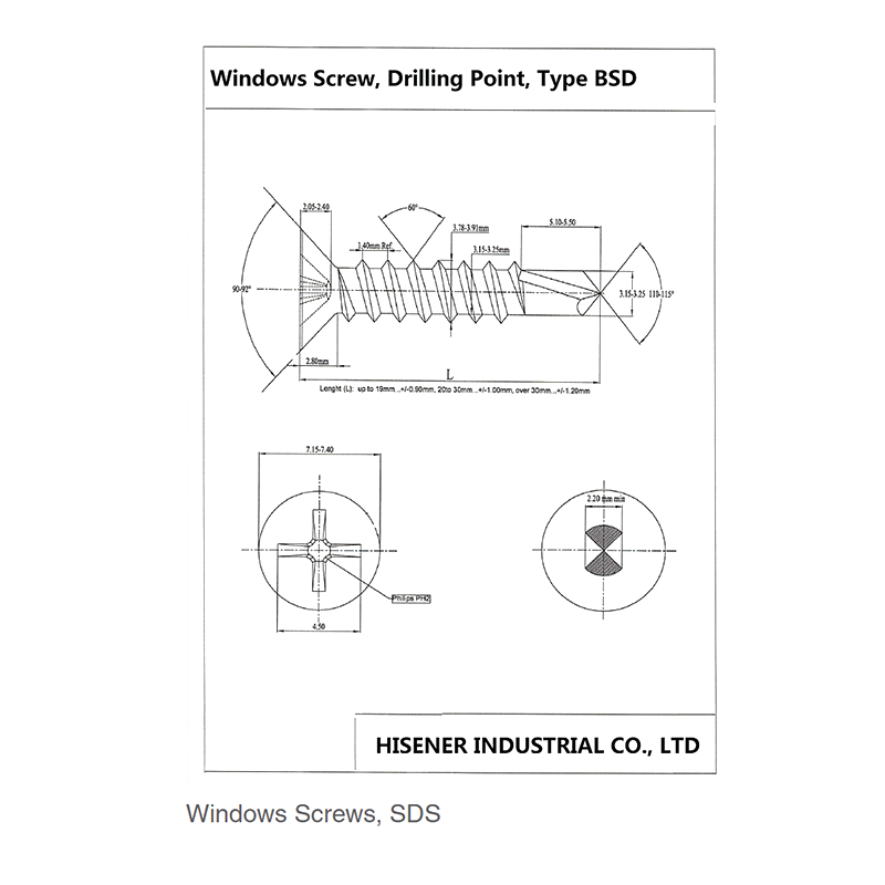 Sharp Point Window Screw