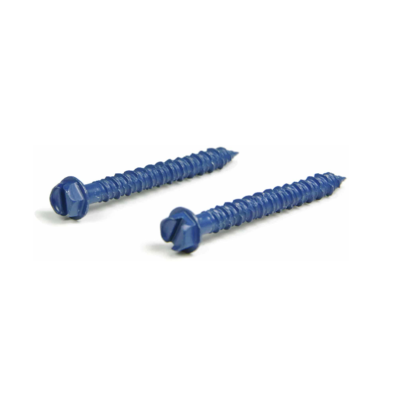 Hex Washer Head Slotted Concrete Screw